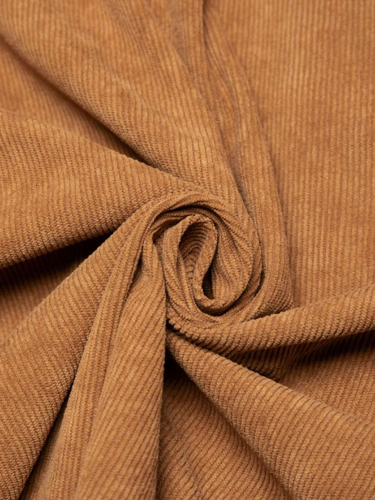 Men's Casual Corduroy Double Pocket Solid Color Long Sleeve Shirt