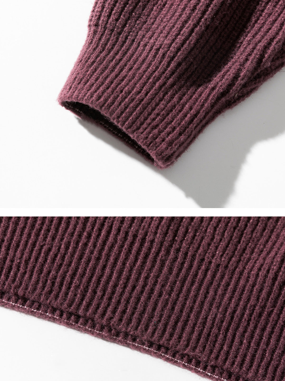 Men's Casual Round Neck Solid Color Comfortable Knitted Sweater