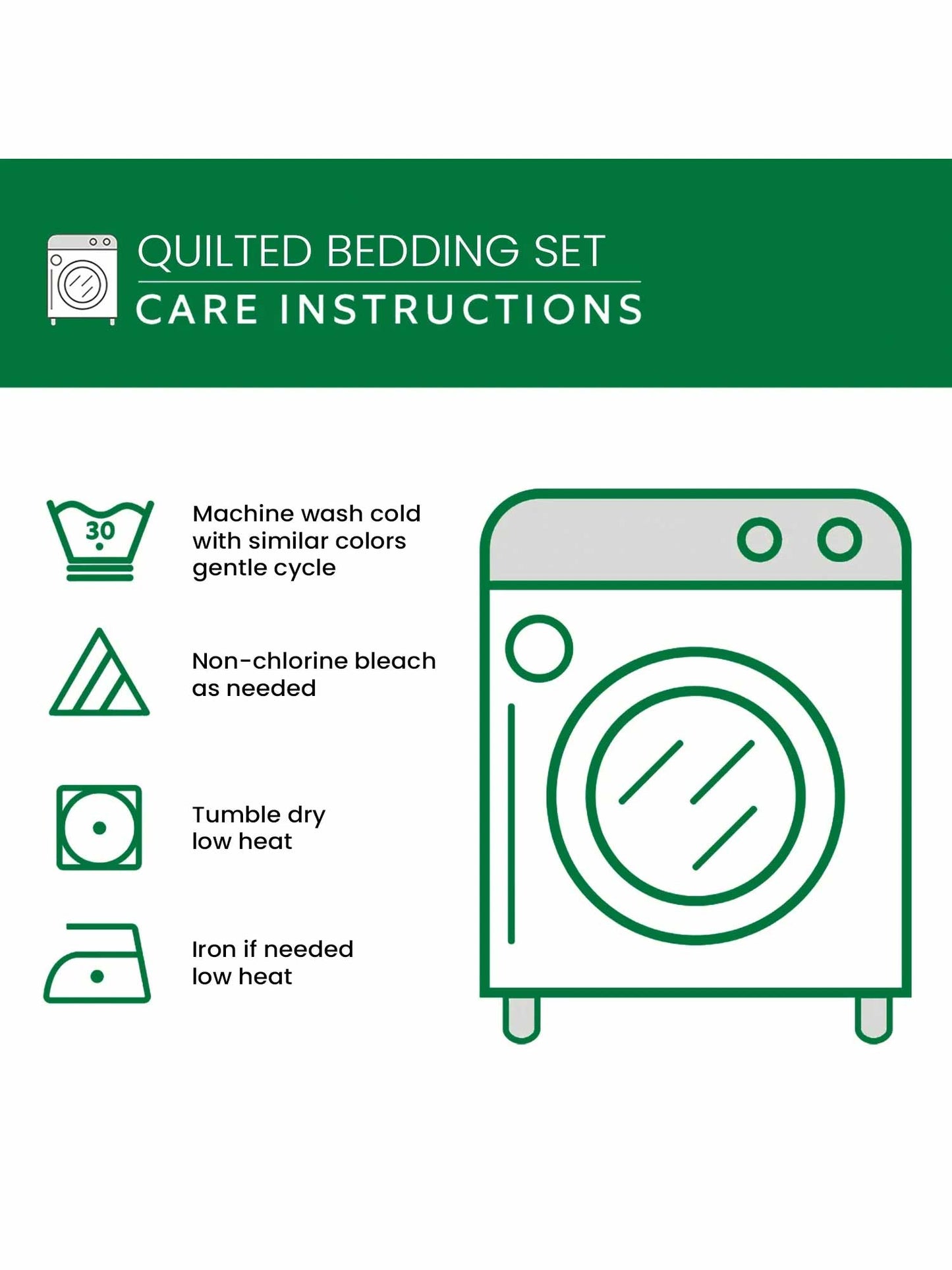 Woodland Wanderlust 3-Piece Quilted Bedding Set