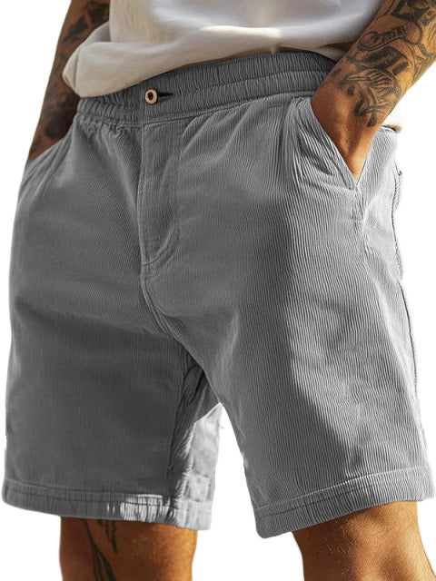 Men's Fashion Casual Elastic Waist Retro Shorts