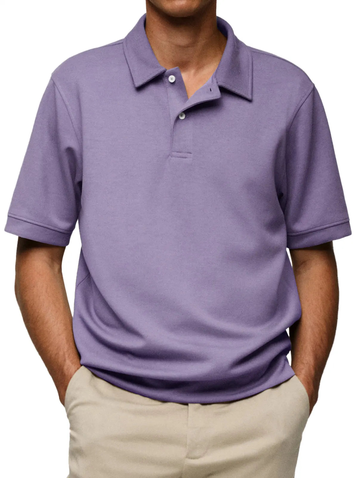 Men's Everyday Casual Lapel Button-Down Short Sleeve POLO Shirt