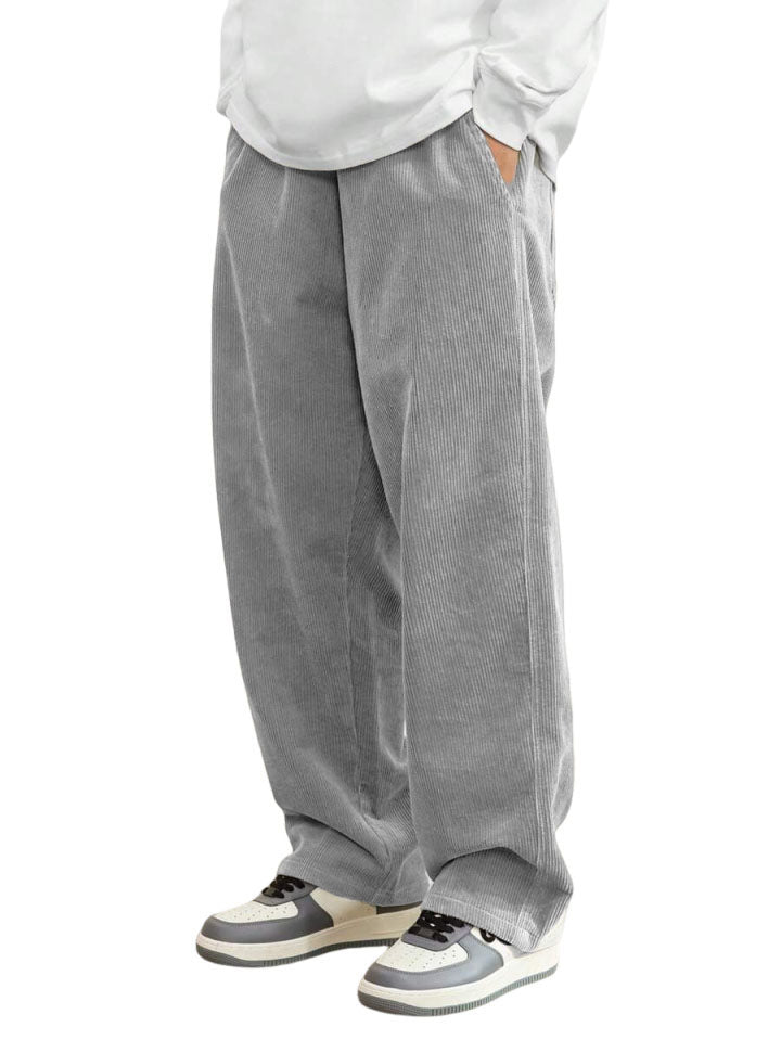 Men's Fashionable Retro Loose Thickened Trousers