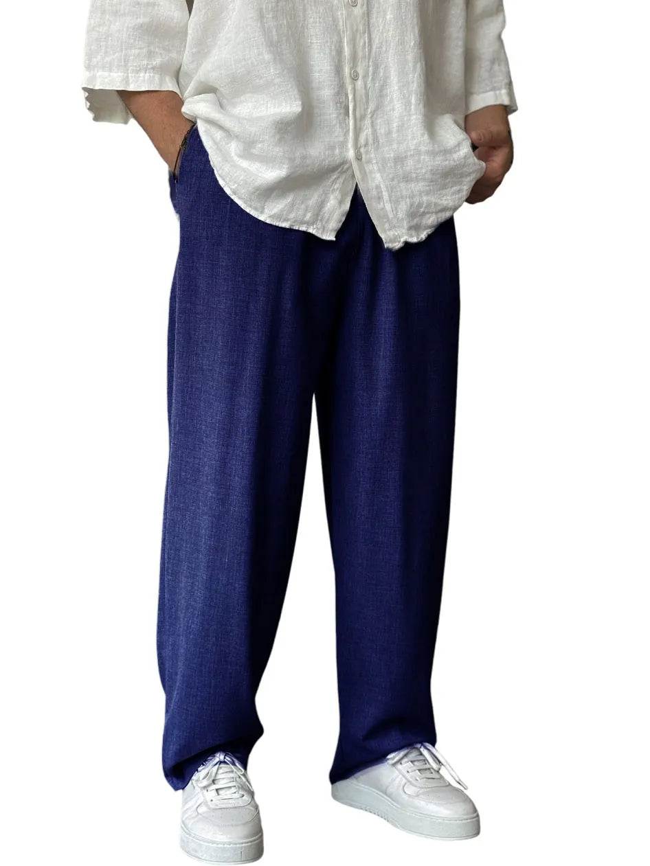 Men's Casual Loose Basic Trousers