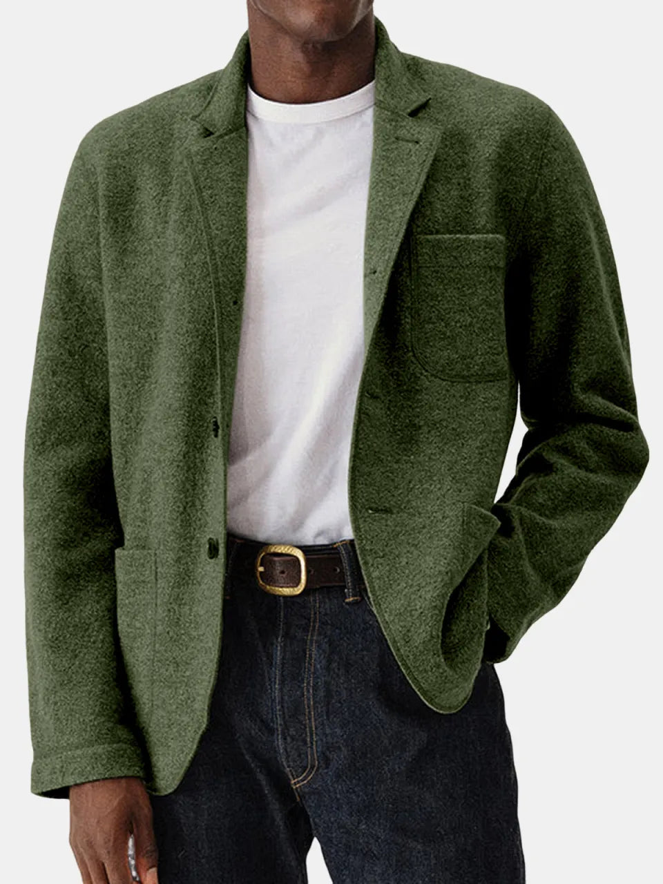 Men's Casual Solid Color Everyday Comfortable Jacket