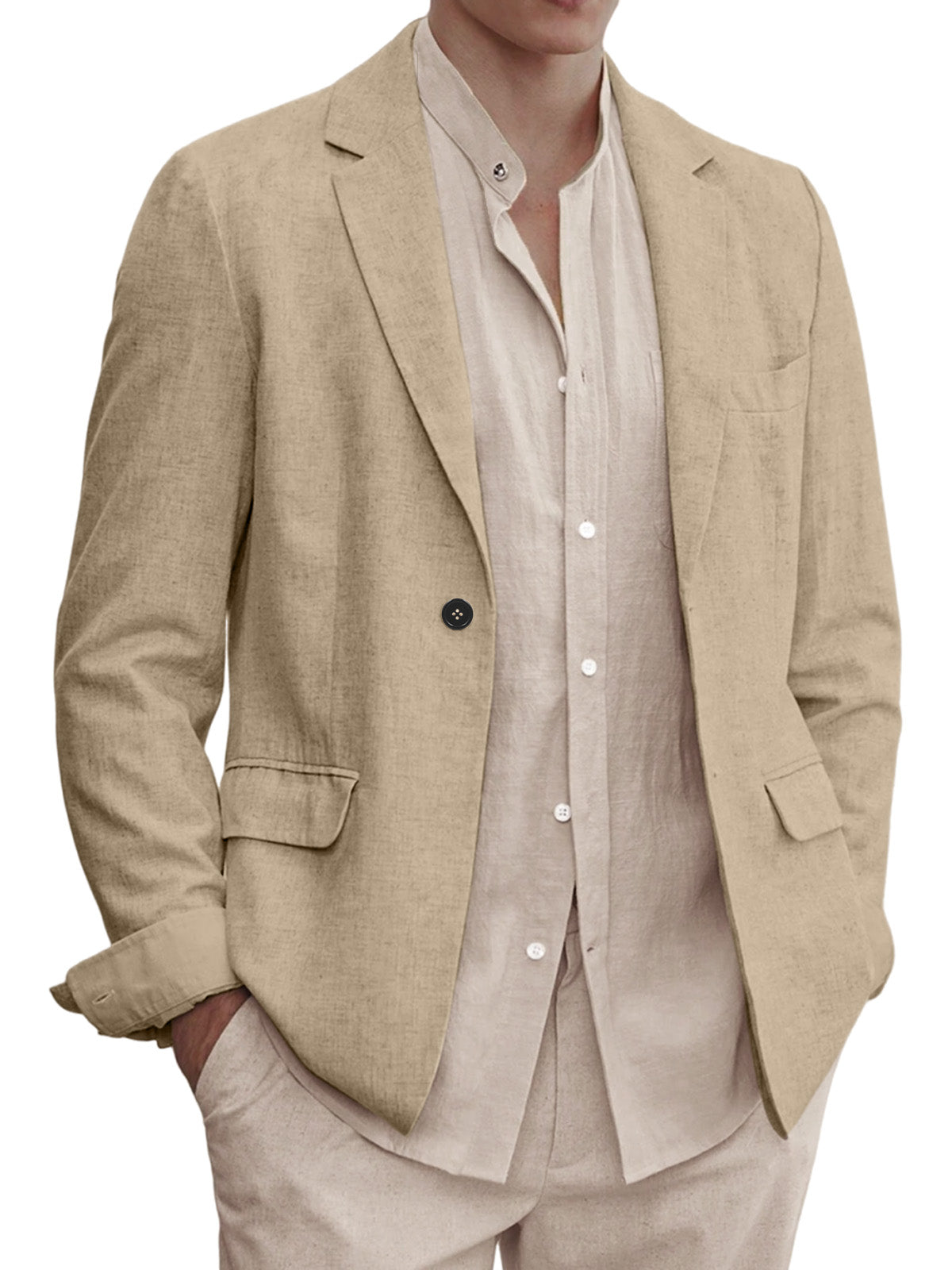 Men's Solid Color Comfortable Everyday Blazer