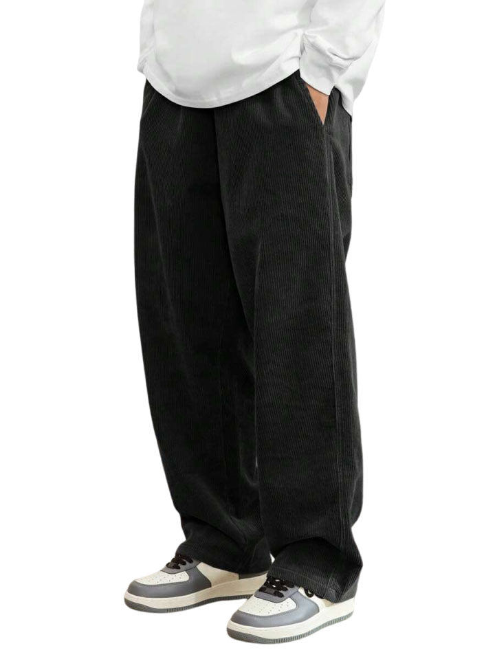 Men's Fashionable Retro Loose Thickened Trousers