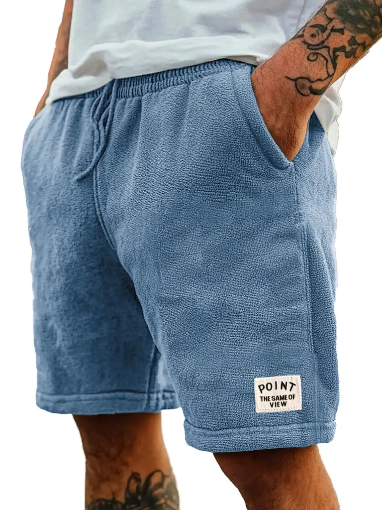 Men's Fashion Retro Embroidered Logo Pocket Shorts