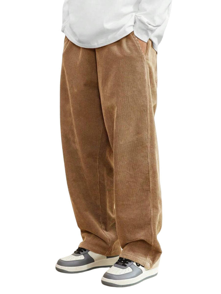 Men's Fashionable Retro Loose Thickened Trousers