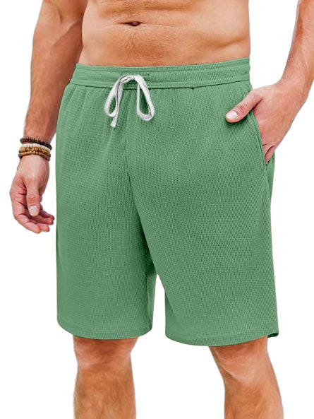 Men's Casual Loose Waffle Beach Shorts