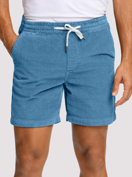 Men's Corduroy Casual Solid Color Shorts