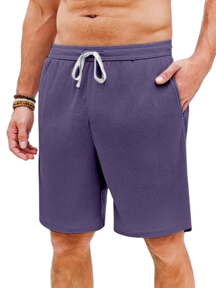 Men's Casual Loose Waffle Beach Shorts