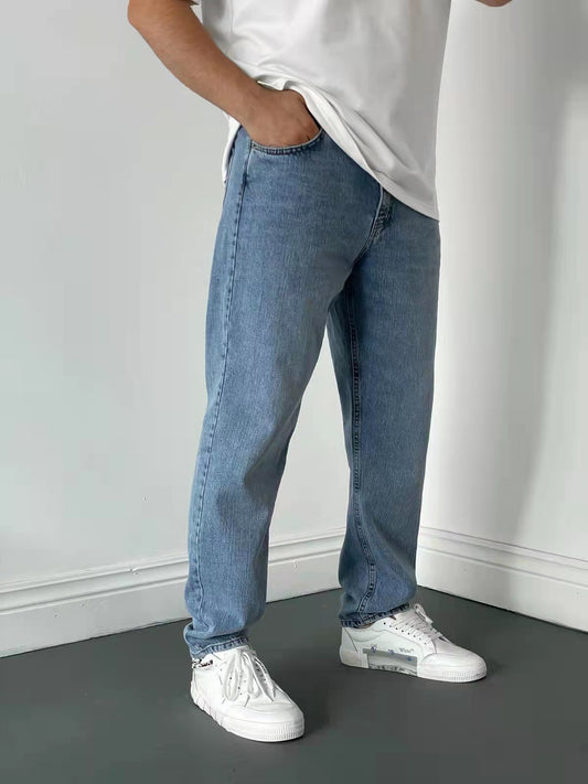 Men's Casual Fashion Multicolor Long Jeans