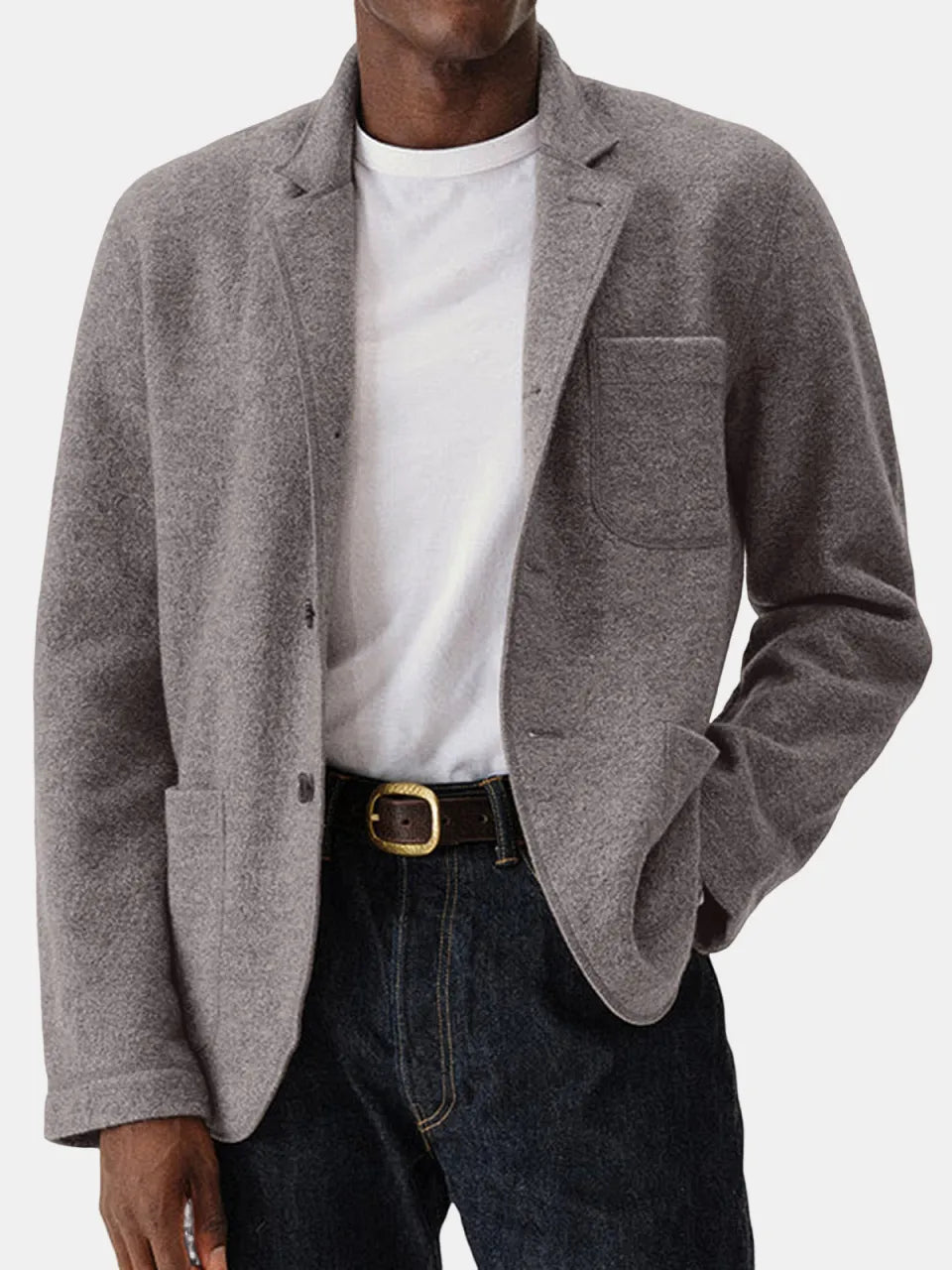 Men's Casual Solid Color Everyday Comfortable Jacket