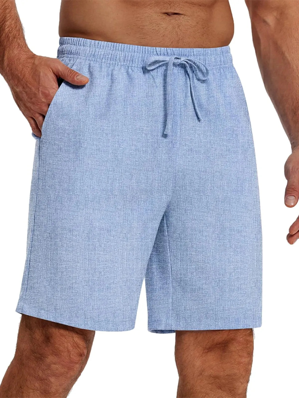 Men's Everyday Casual Drawstring Solid Color Shorts