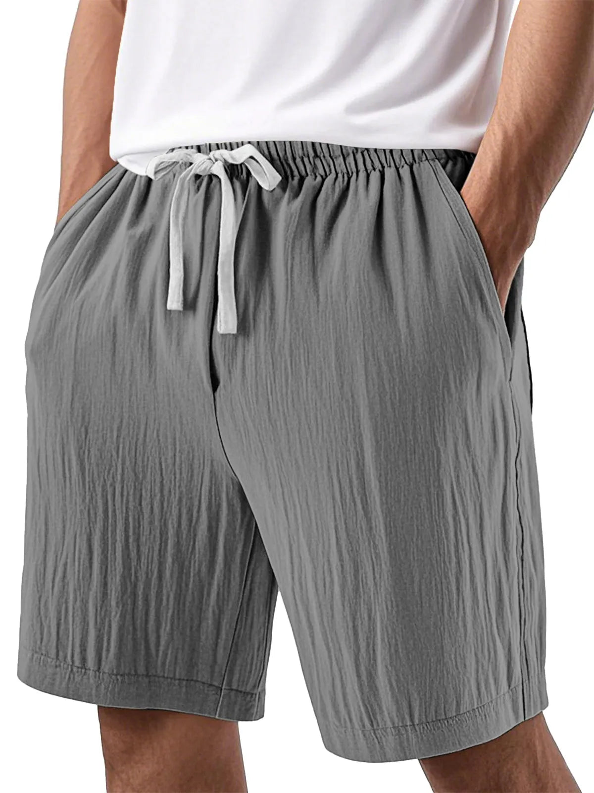 Men's Casual Solid Color Comfortable Loose Beach Shorts