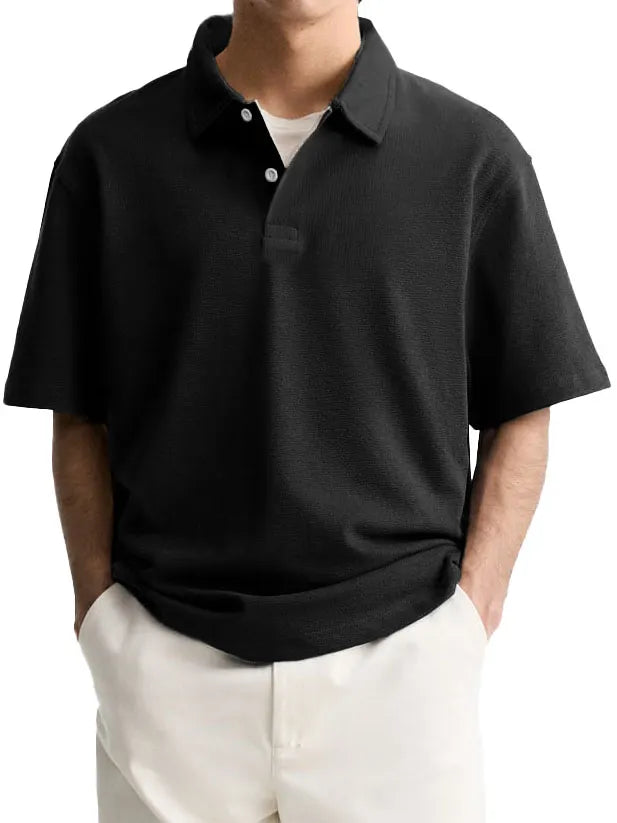 Men's Fashion Casual Lapel Short Sleeve Polo Shirt