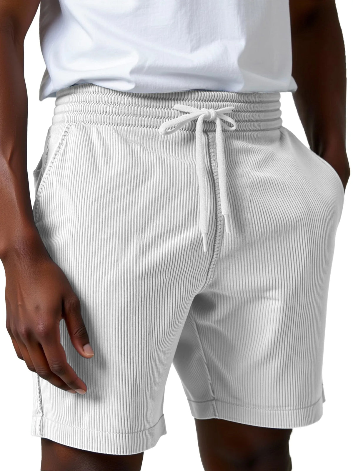 Men's Casual And Comfortable Everyday Simple Corduroy Shorts