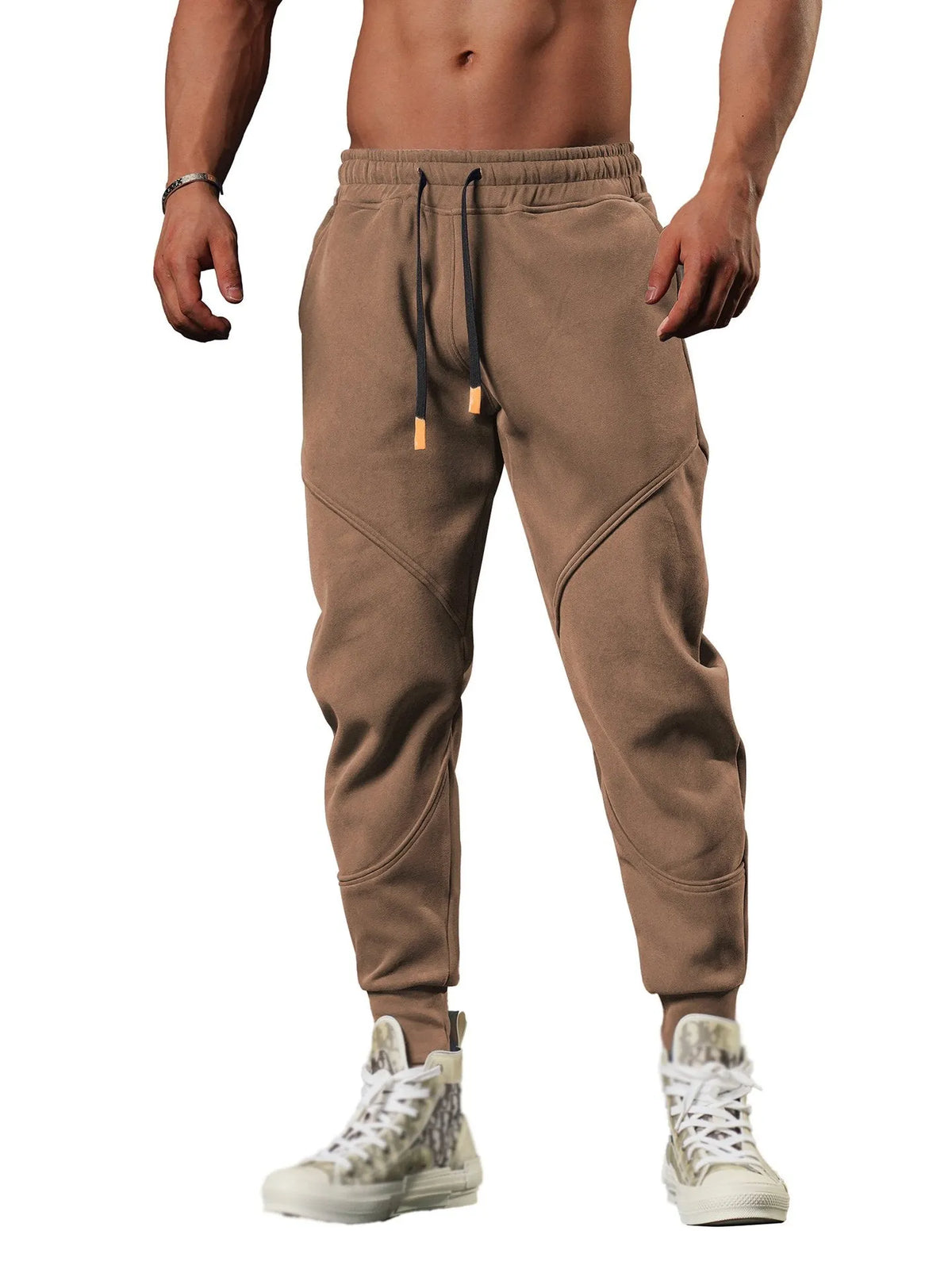 Men's Loose Three-dimensional Patchwork Leggings Trousers