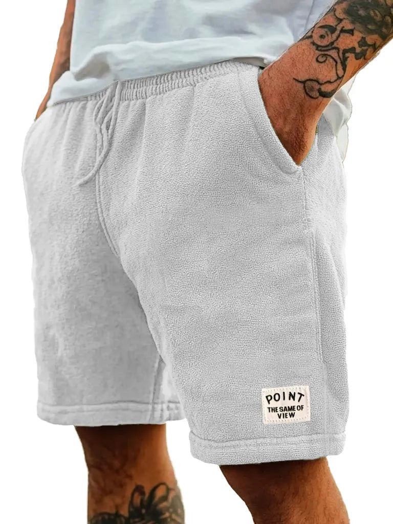 Men's Fashion Retro Embroidered Logo Pocket Shorts