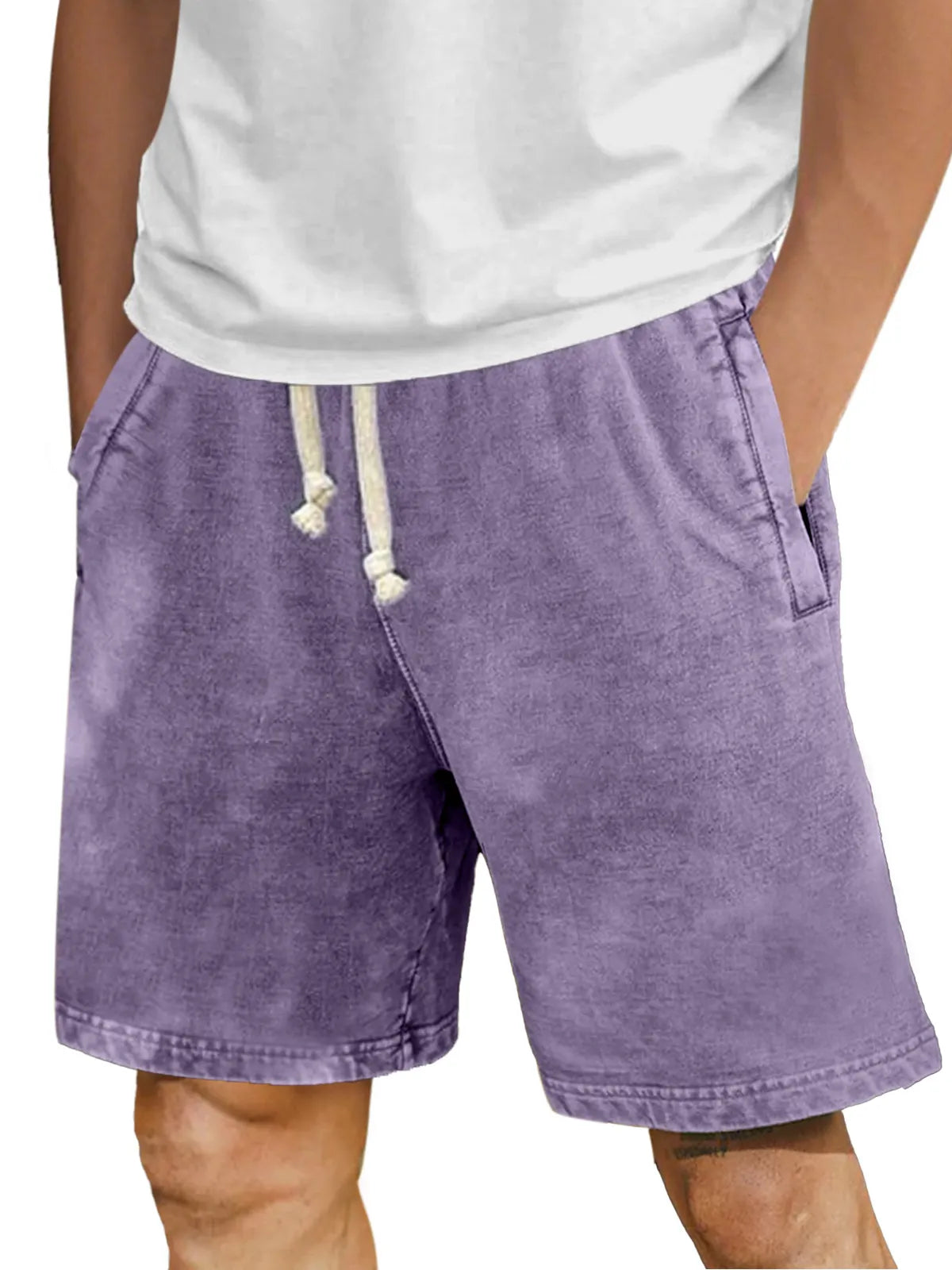 Men's Casual Simple Retro Solid Color Comfortable Shorts