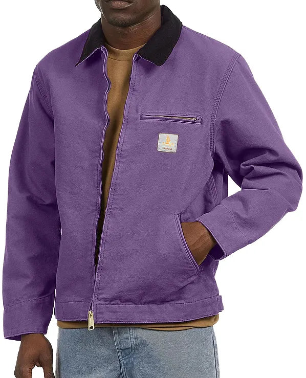 Men's Vintage Distressed Loose Detroit Jacket