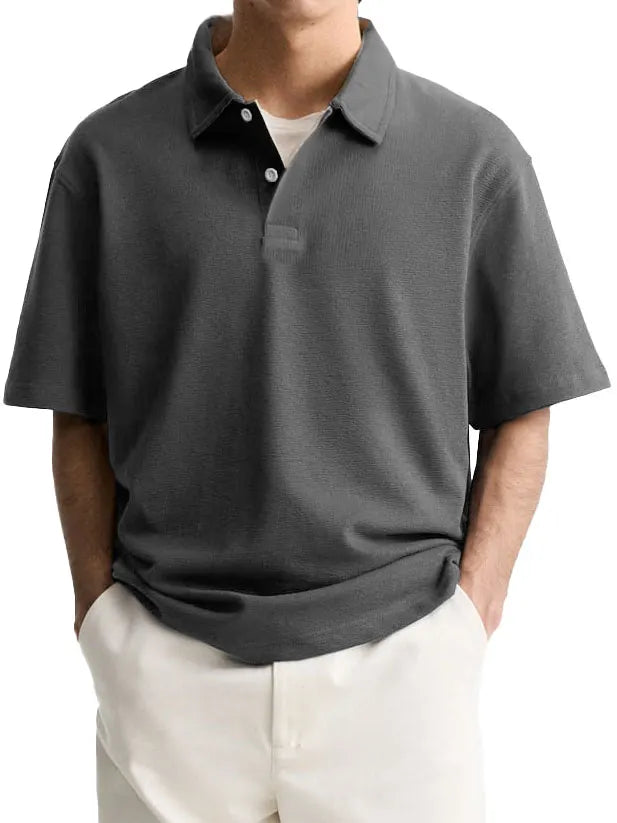 Men's Fashion Casual Lapel Short Sleeve Polo Shirt