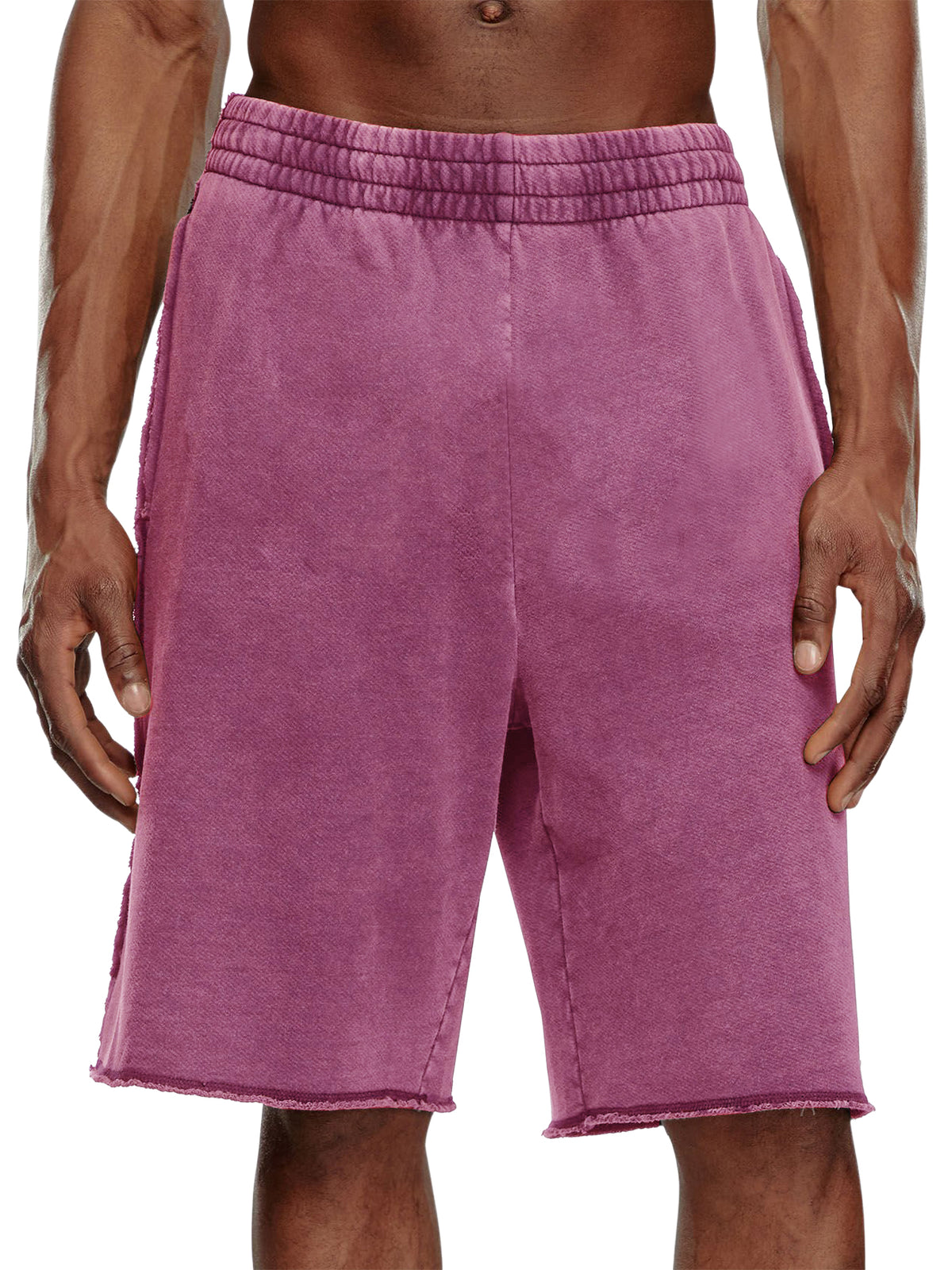 Men's Cotton Washed Distressed Vintage Distressed Shorts