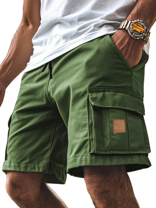 Men's Casual Simple Side Cuff Pocket Comfortable Overalls