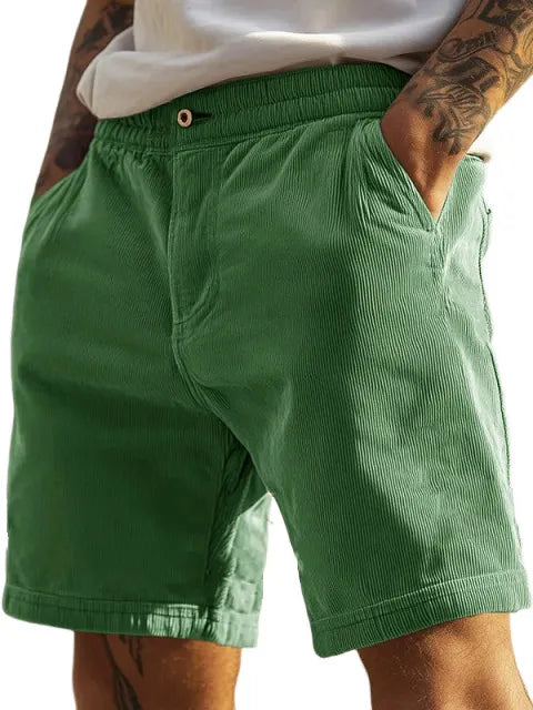 Men's Fashion Casual Elastic Waist Retro Shorts