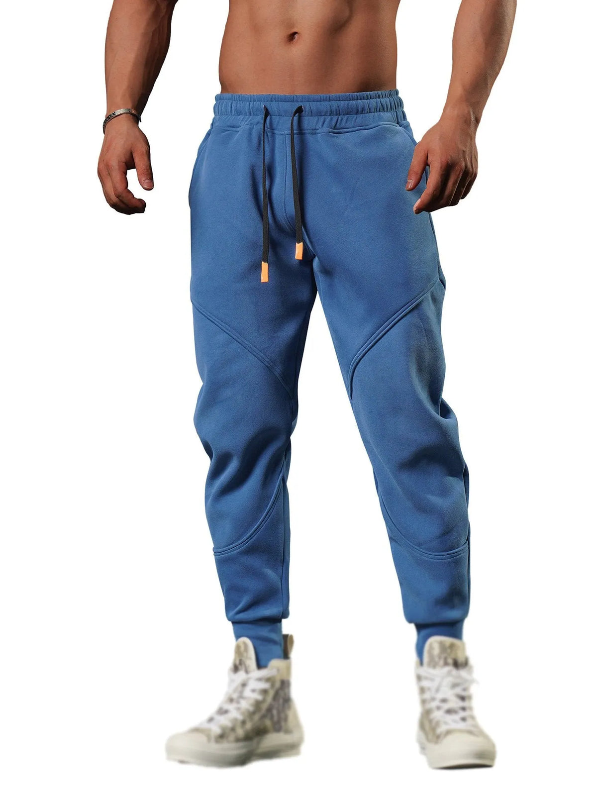 Men's Loose Three-dimensional Patchwork Leggings Trousers