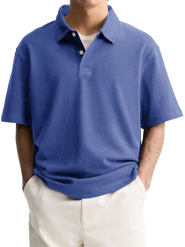 Men's Fashion Casual Lapel Short Sleeve Polo Shirt