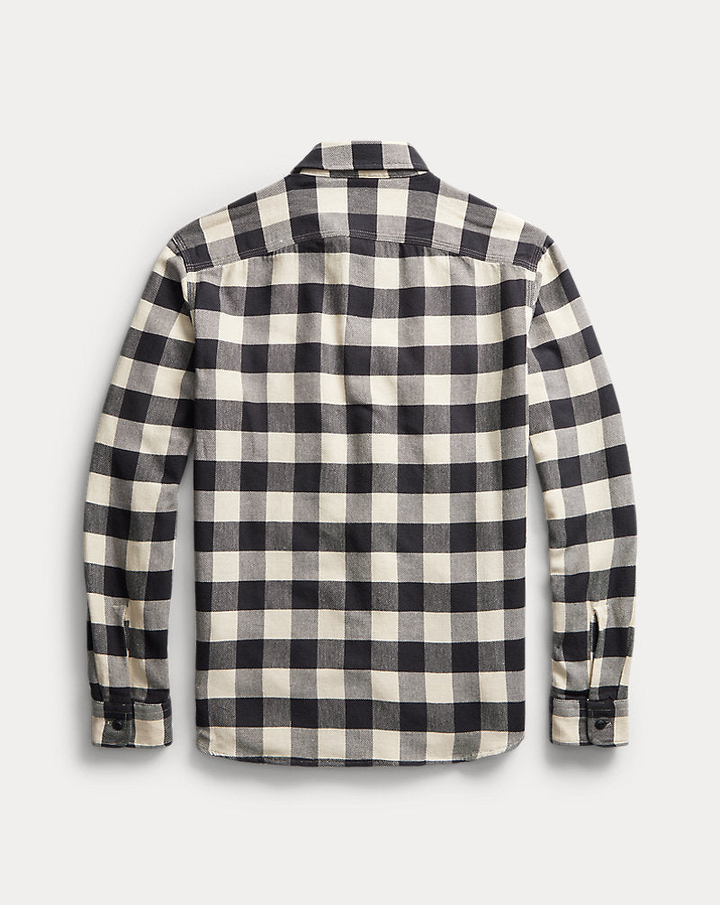 Buffalo Check Twill Workshirt 413 Black/Cream